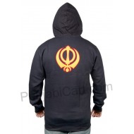 SINGH Khanda Zipper Sweatshirt (Black)