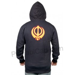 SINGH Khanda Zipper Sweatshirt (Black)