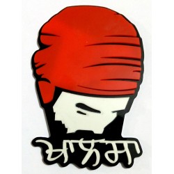 Khalsa Ji Plastic Sticker (Colored)