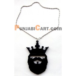 Crown and Beard Car Hanging