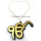 Ek Onkar Car Hanging (Golden)