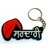 Sardaari and Turban Key Ring (Black)