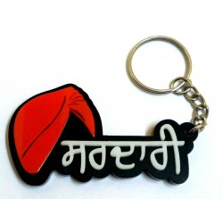 Sardaari and Turban Key Ring (Black)