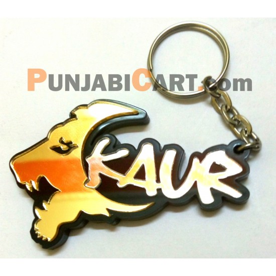 Sher KAUR Key Ring (Golden and Silver)