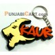 Sher KAUR Key Ring (Golden and Kesri)