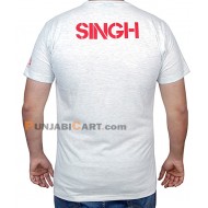 Last Name SINGH T-Shirt Light (Grey)