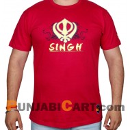 Singh Khanda T-Shirt (RED)