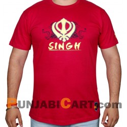 Singh Khanda T-Shirt (RED)