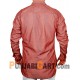 Men's Short Kurta - Striped (Orange)