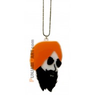 Sardaar Ji Car Hanging (Orange)