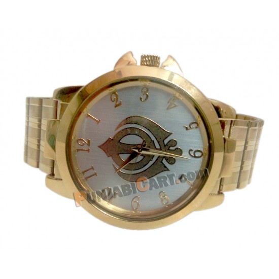 Khanda Wrist Watch (Golden)