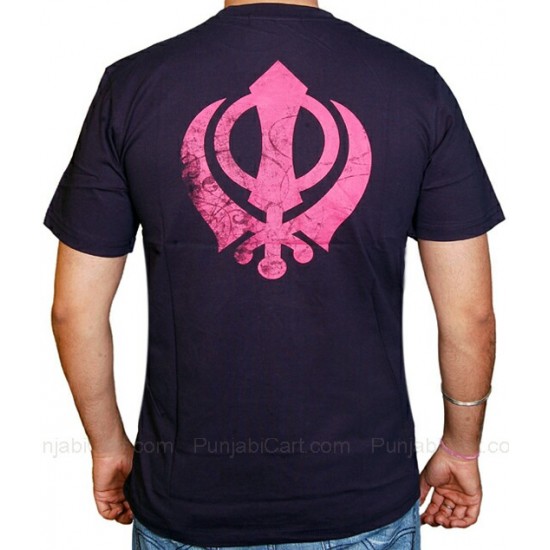 Sikh Khanda T-Shirt (Navy)