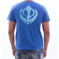 Sikh Khanda T-Shirt (Royal Blue)