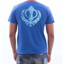 Sikh Khanda T-Shirt (Royal Blue)