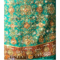 Punjabi Heavy Embroidered Suit In PURE - Morpankhiya