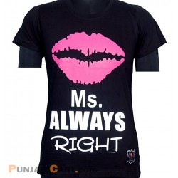 Ms. Always Right T-Shirt (Black)