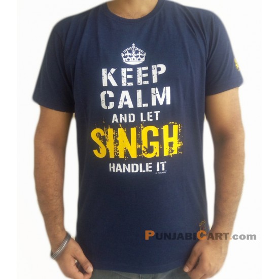 Let Singh Handle T-Shirt (Blue)