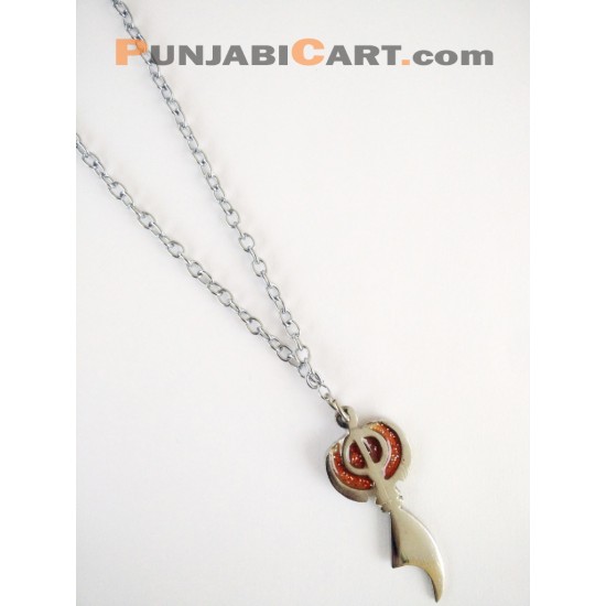 Khanda Locket (Silver)