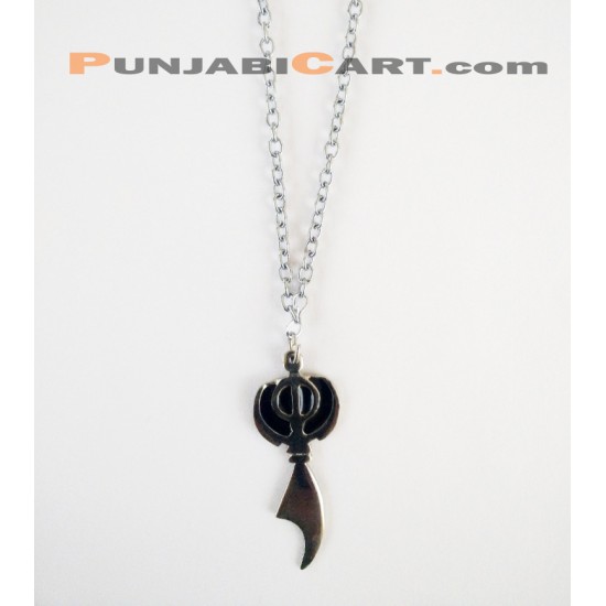 Khanda Locket (Silver)