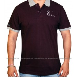 EK ONKAR Polo T-Shirt (Burgundy)