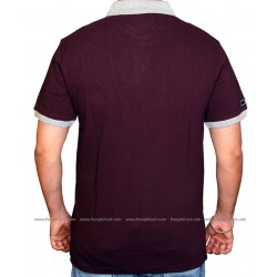 EK ONKAR Polo T-Shirt (Burgundy)