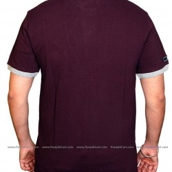 EK ONKAR Polo T-Shirt (Burgundy)