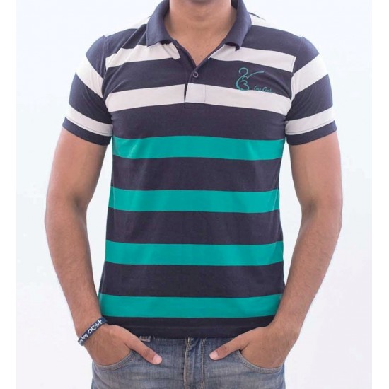 EK ONKAR Polo T-Shirt (Stripes)