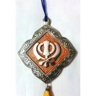 Khanda Car Hanging (RED)