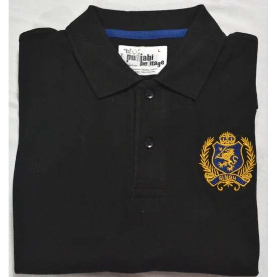 Singh Polo T-Shirt (Black)