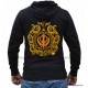 Khanda Zipper Sweatshirt (Black)