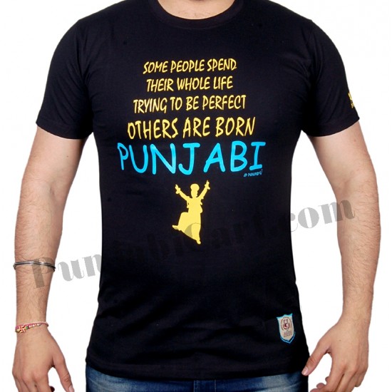 Born Punjabi T-Shirt (Black)