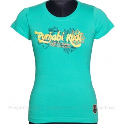 Punjabi Kudi T-Shirt ( Green)