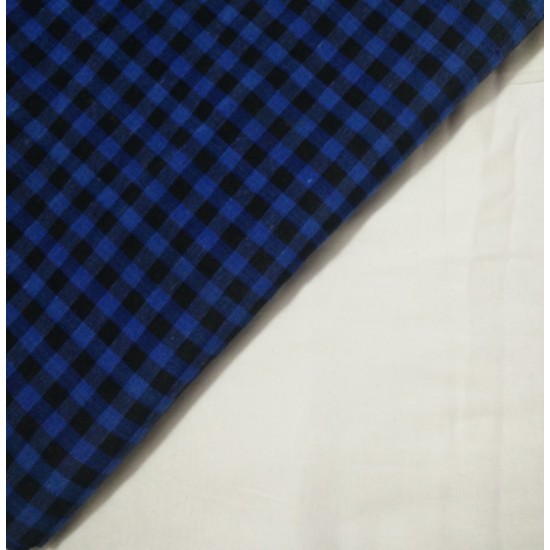 Blue and Black  Check Parna