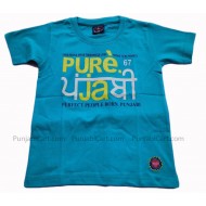 Pure Punjabi Kids T-Shirt (Turquoise)