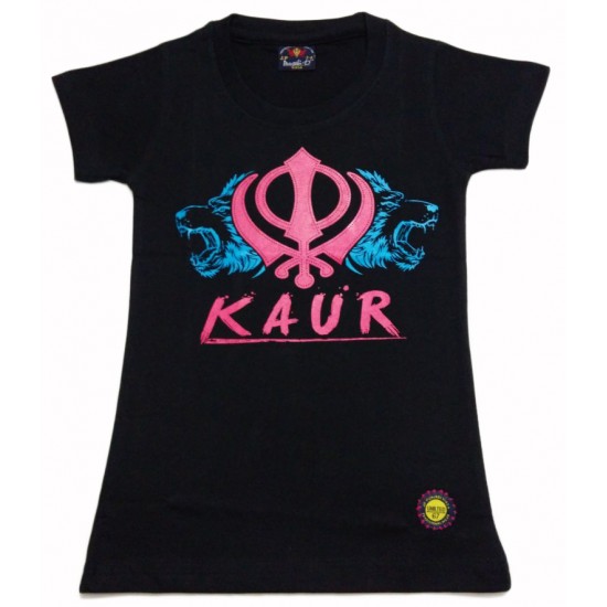 Kaur Khanda Kids T-Shirt (Black)